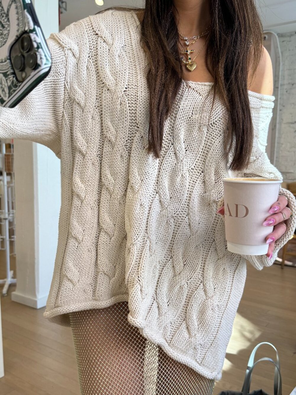 Zara Cream Chunky Knit